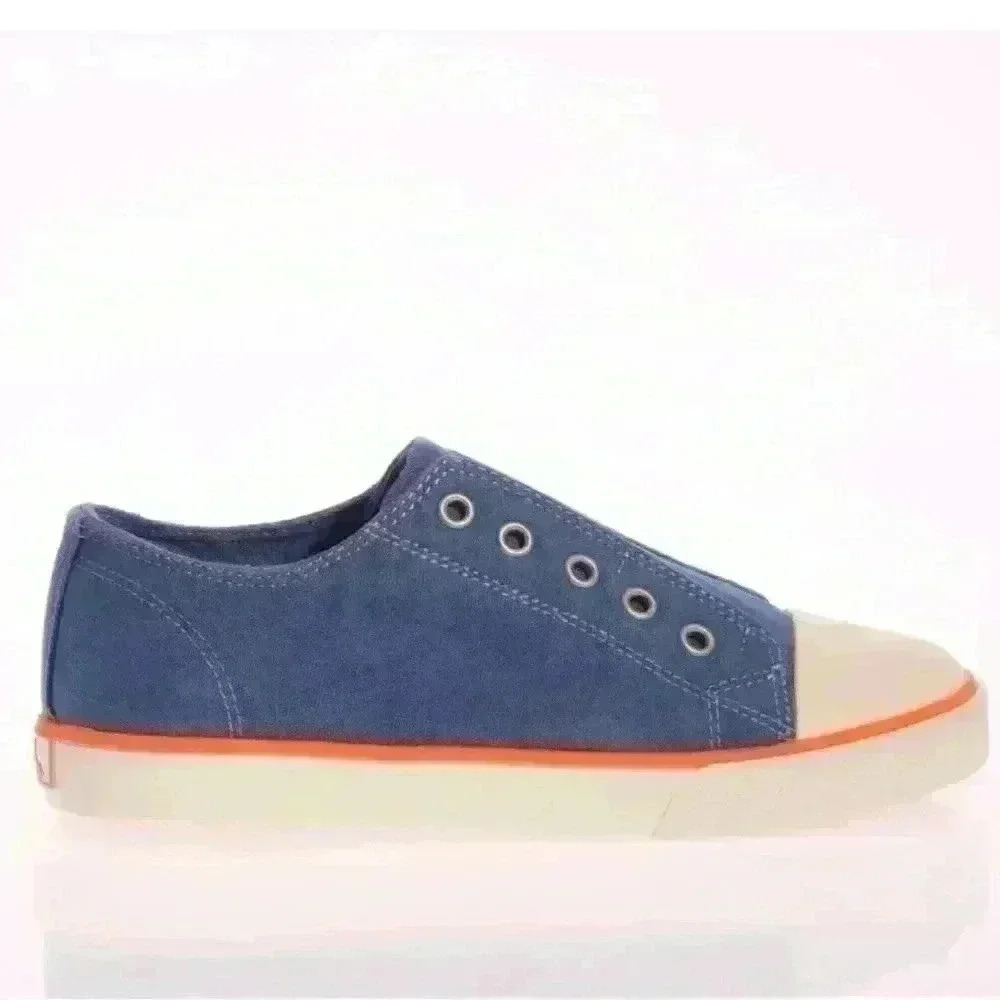 Boden Youth Unisex Denim Blue Sneakers Sz 1 US Eur 31 Co128